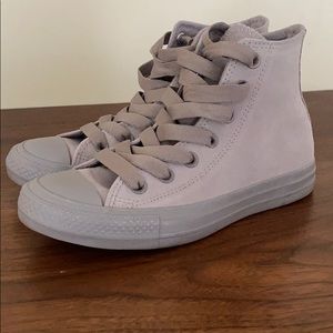 Women’s grey high top grey suede Converse